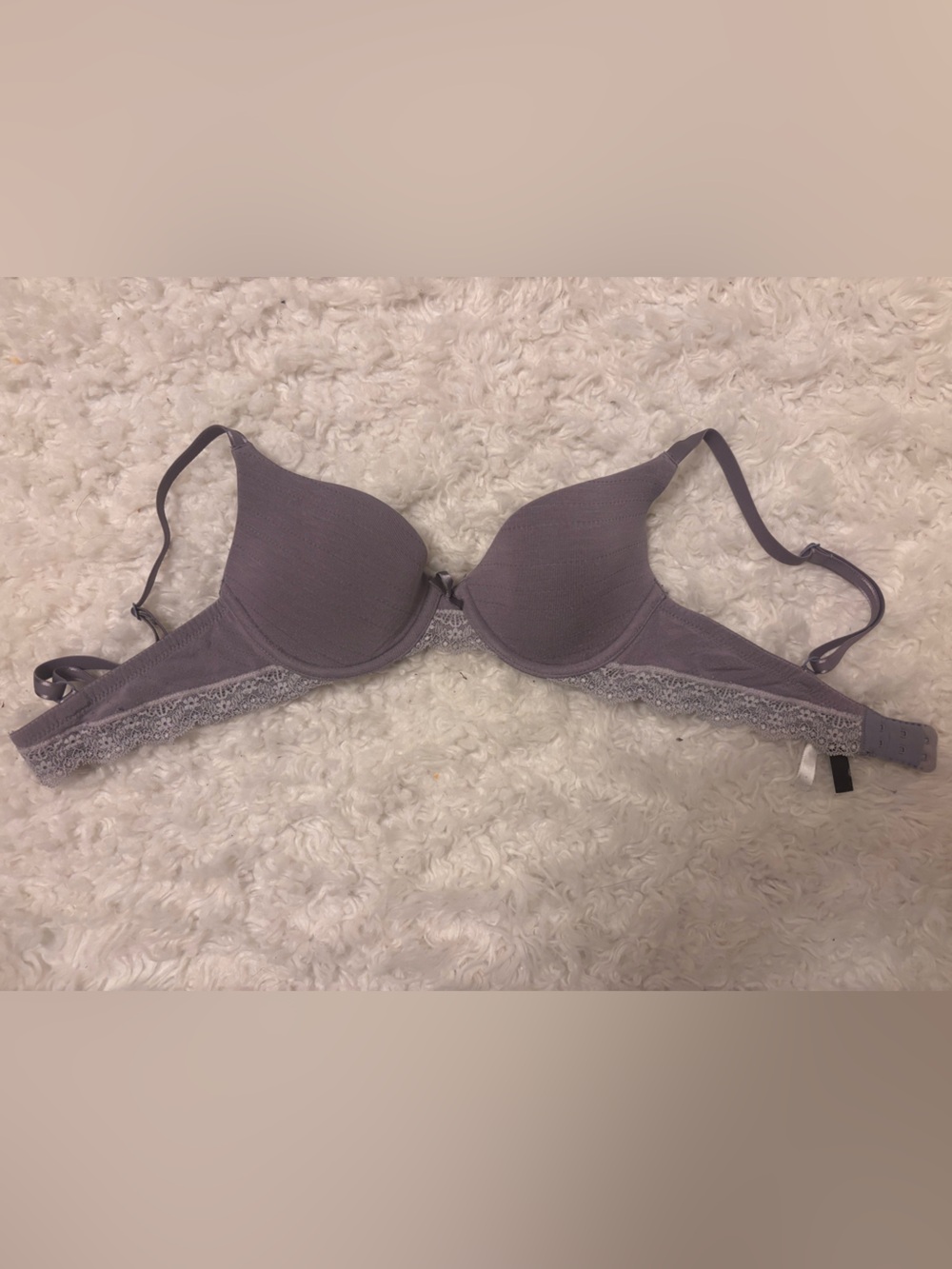 Adore Me Lace-Trim Light Mauve T-Shirt Bra